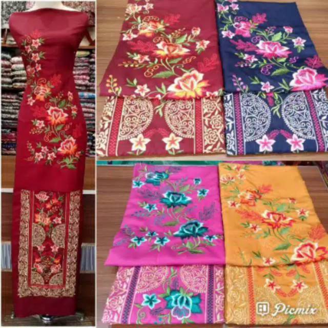 Baju kurung asli Bordir Bukittinggi