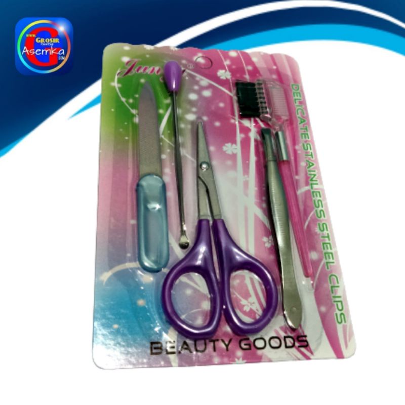 Pinset set Beauty Goods 6 Set Manicure Padicure Beauty Tools