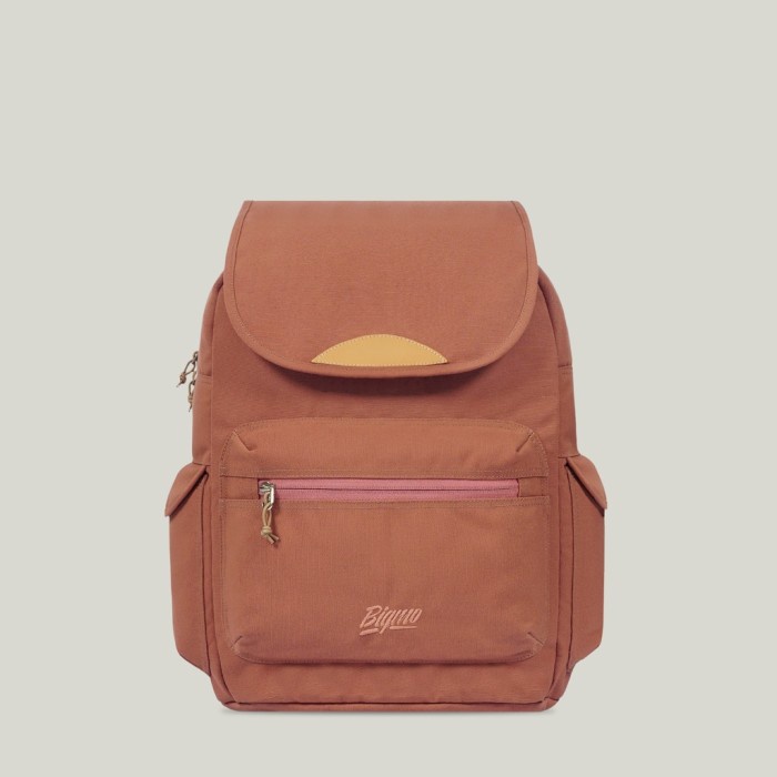 Tas Bigmo Sierra Choco Rose Backpack - Tas Ransel Sekolah Kantor