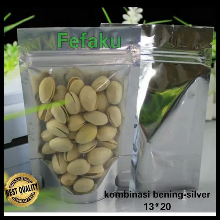 PLASTIK STANDING POUCH KOMBINASI ALUMUNIUM FOIL 13X20