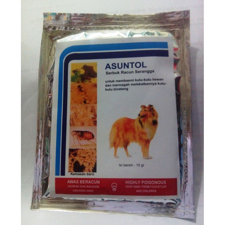 OBAT ASUNTOL UNTUK PEMBASMI KUTU HEWAN -ANJING-SAPI-KUDA-BABI-KERBAU