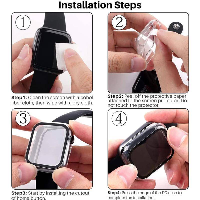 Case Pelindung Layar Dan Bumper Untuk Apple Watch Serie 6 5 4 3 Se 44mm 40mm Iwatch 42mm 38mm