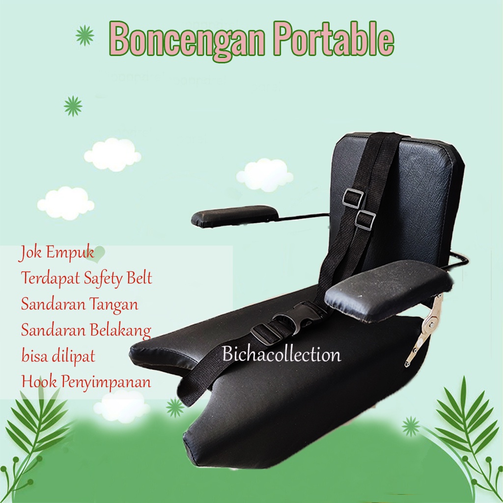 Jok Kursi Bonceng Boncengan Motor Matik dan Bebek Portable Tempat Duduk Tambahan Depan Motor