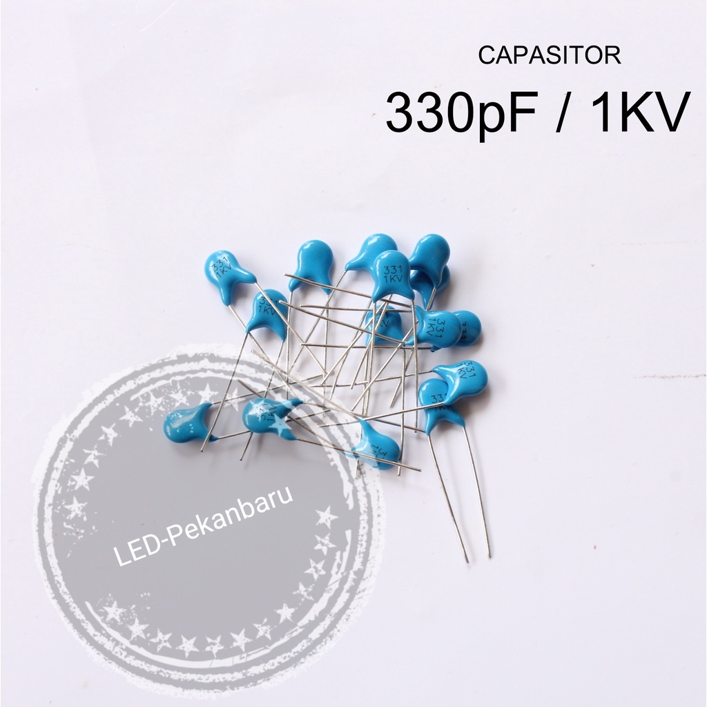 KAPASITOR KERAMIK 331 331PF 330PF CAPASITOR 3KV 3KVA CERAMIK 2KV 1KV