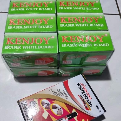 Spidol Montana White Board Maker MW-12 Dan Penghapus Kenjoy Berkualitas