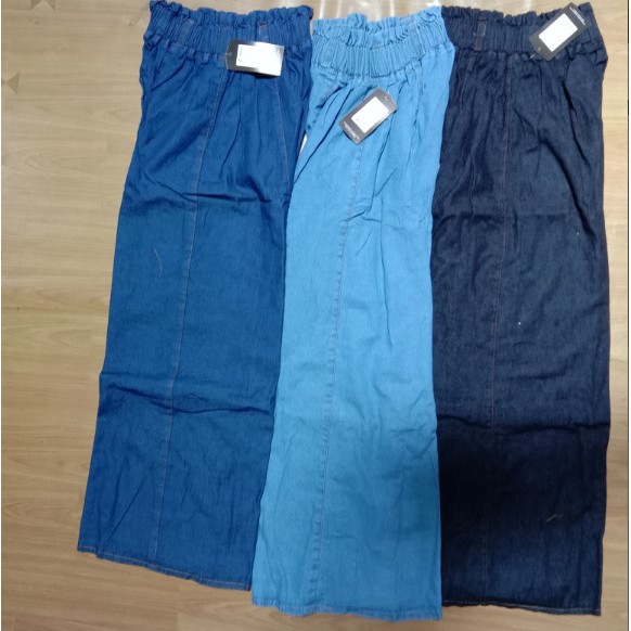 umbrella skirt rok pecah jeans wash premium kekinian