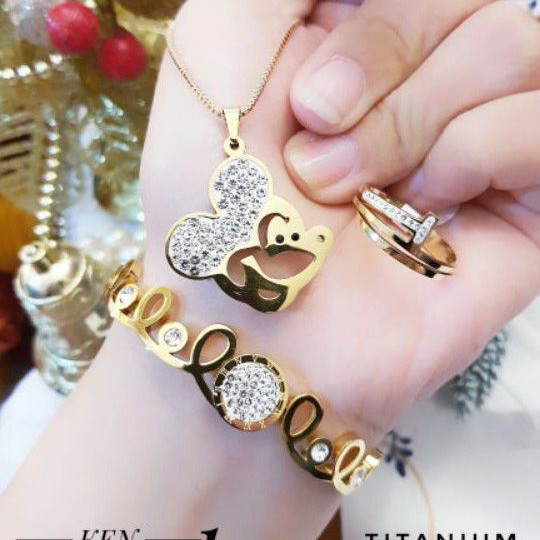 Titanium set perhiasan 0428m