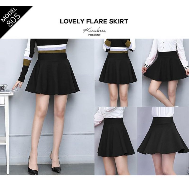 Korean Flare Short Skirt