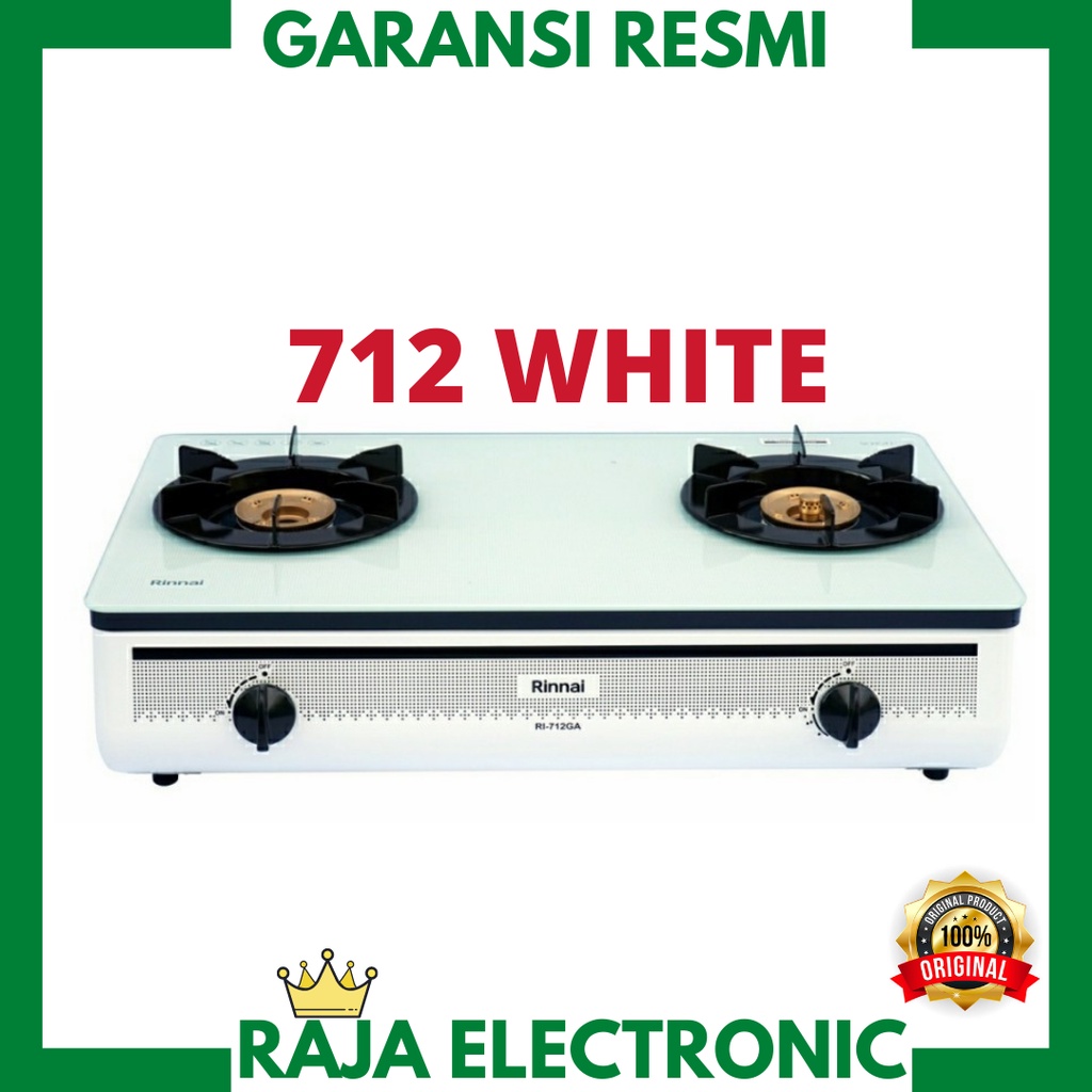 Jual Rinnai Kompor Gas 2 Tungku Ri 712 Ga W White Shopee Indonesia