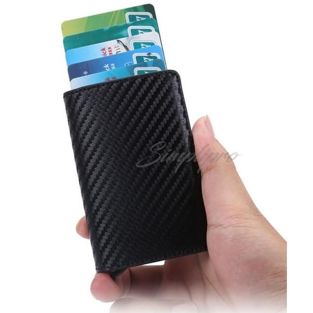 Dompet Pria Mini Smart Wallet Anti Rfid Card Holder