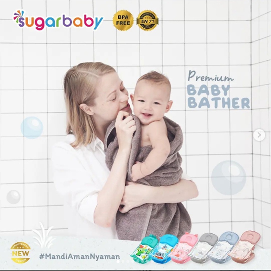 Kursi Mandi Sugar Baby Deluxe Baby Bather Perlengkapan Mandi Bayi