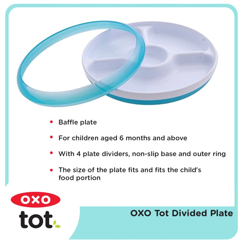 OXO Tot Divided Plate | Piring Anak