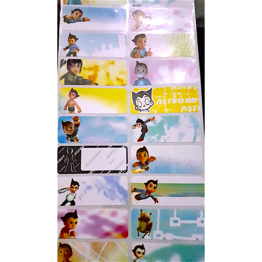 

Label Nama Anti Air Sticker Waterproof Astro Boy