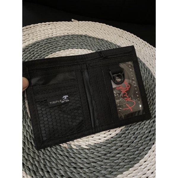 DOMPET PRIA LIPAT 2 TRIPLE TRACK BAHAN KAIN BORDIR DOMPET PRIA KAIN MURAH MERIAH DOMPET PRIA KANVAS ANTI SOBEK