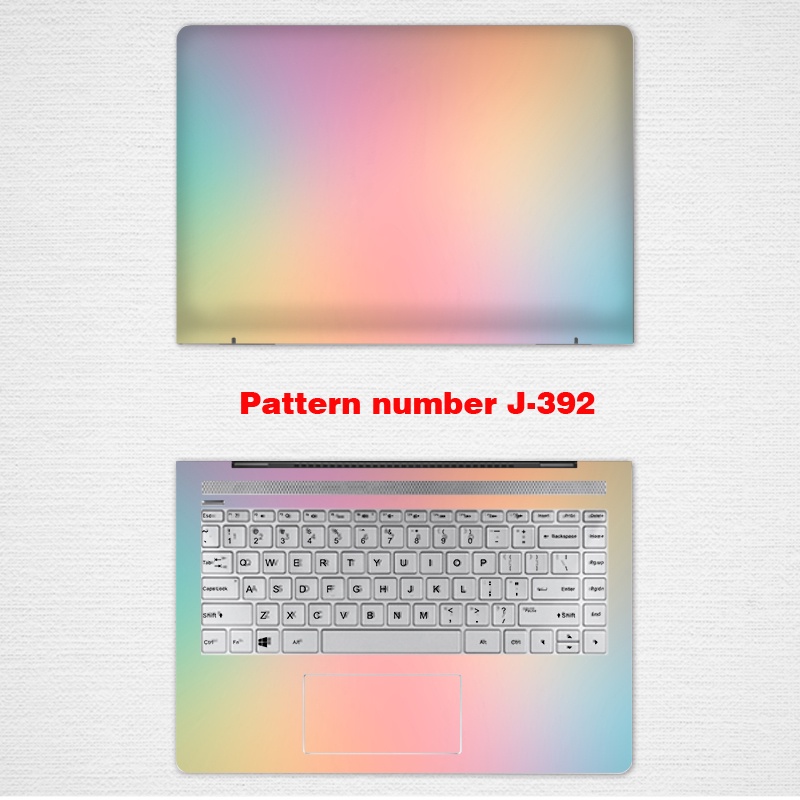 2 Pcs Stiker Pelindung Laptop Notebook UNIVERSAL 12 13 14 15.6 Inch 5 Slim 5 15 '' 15.6 Inch Bahan VINYL Warna Gradasi Lgbt05