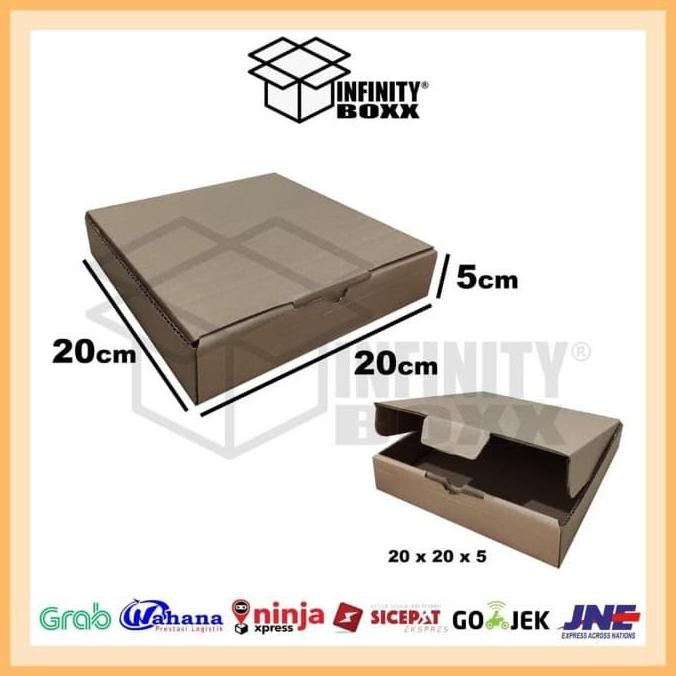 

5Fr6Dty- Kotak Kardus Pizza Box Die Cut Ukuran 20X20X5 7Tttyr6-