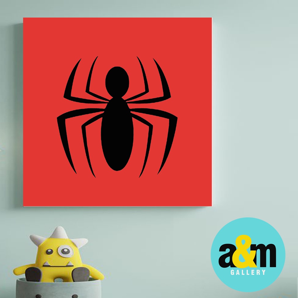 Hiasan Dinding Kamar Logo Superhero ( 20 X 20 ) Pajangan Anak Dekorasi Wall Decor Kamar Anak - A&amp;M