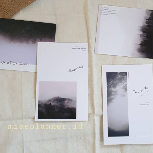 

Postcard kartu pos Kabut