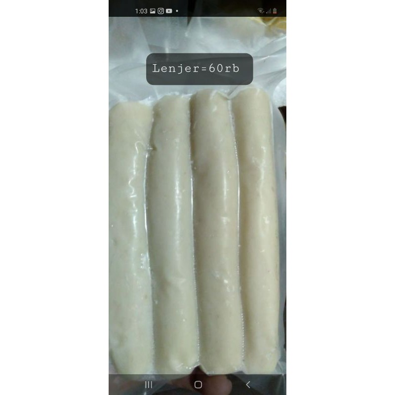 

Pempek palembang lenjer besar isi 4