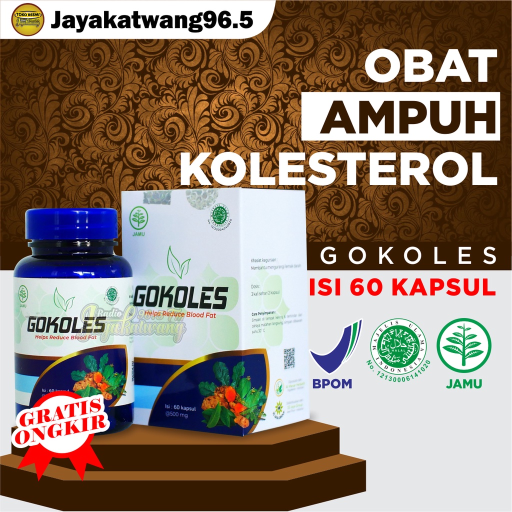 GOKOLES OBAT KOLESTEROL HERBAL [SUDAH BPOM] 100% ASLI