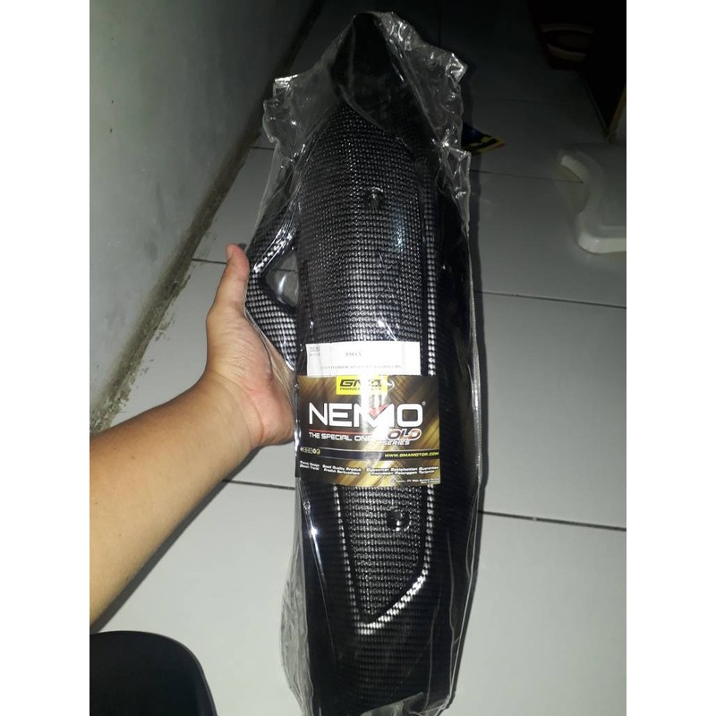 Cover Knalpot Nmax Karbon Nemo Tutup Knalpot Nmax Nemo Karbon Kevlar Original Body Part Yamaha Nmax