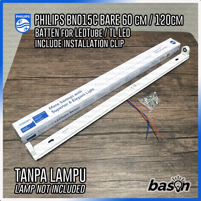 PHILIPS BN015C BARE 1 x TLED - Batten for LEDTube - TANPA LAMPU