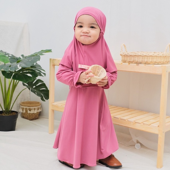 Gamis Anak Bayi Perempuan Newborn / Gamis Bayi Perempuan Cantik Jersey Original Korea 0-5 tahun