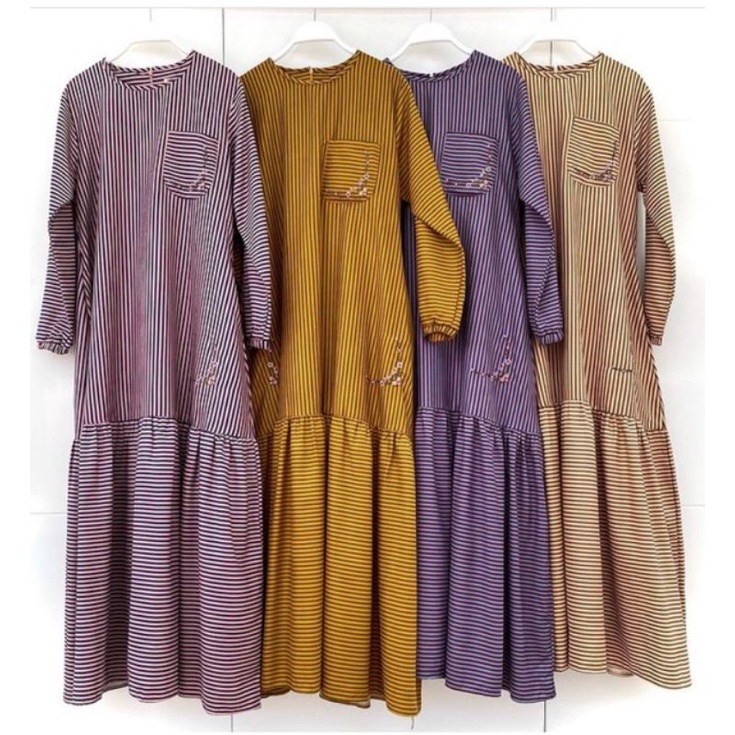 Gamis salur Bordir by MOLEK