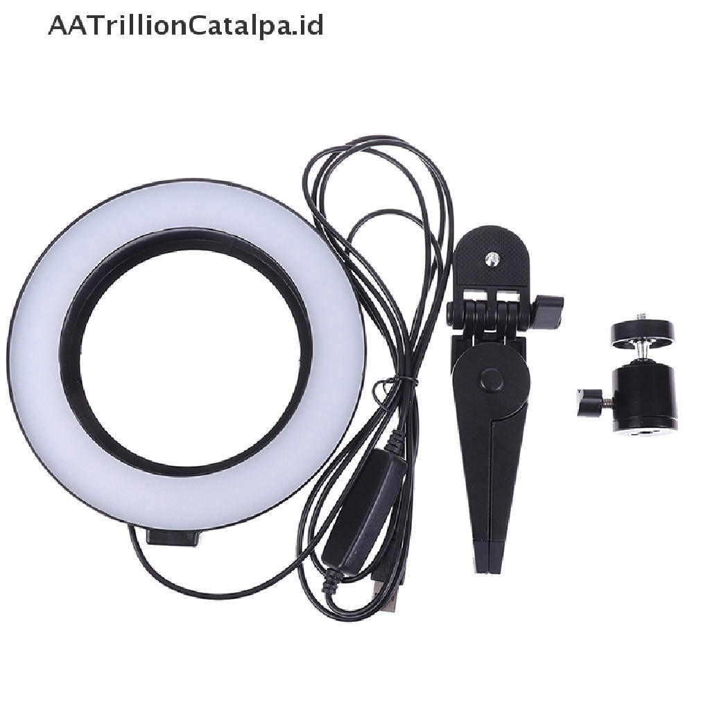 Aatrillioncatalpa Lampu Flash Ring LED 6 &quot;Bisa Dim Untuk Selfie / Studio Foto