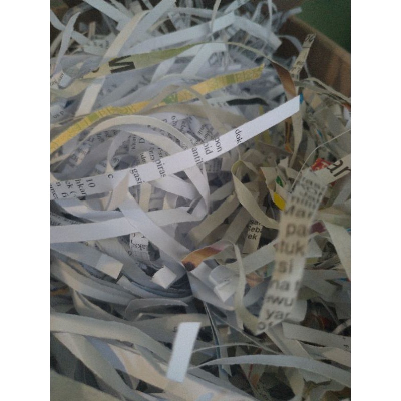 

kertas cacah serut campur shredded paper bersih rapih ga bau