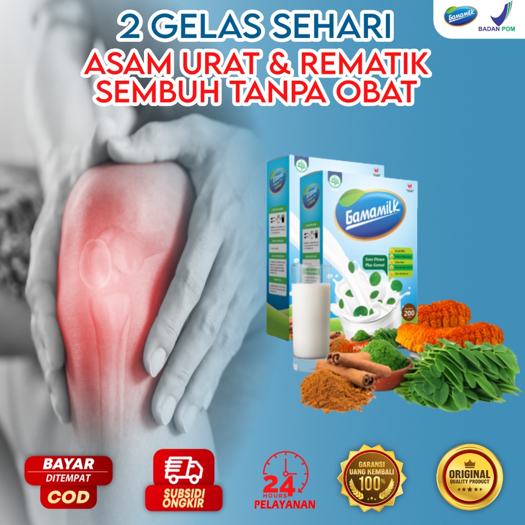 SUSU ETAWA GAMAT GAMAMILK 100% ORI - Solusi Atasi Masalah Asam Urat, Rematik, Sendi dan Tulang