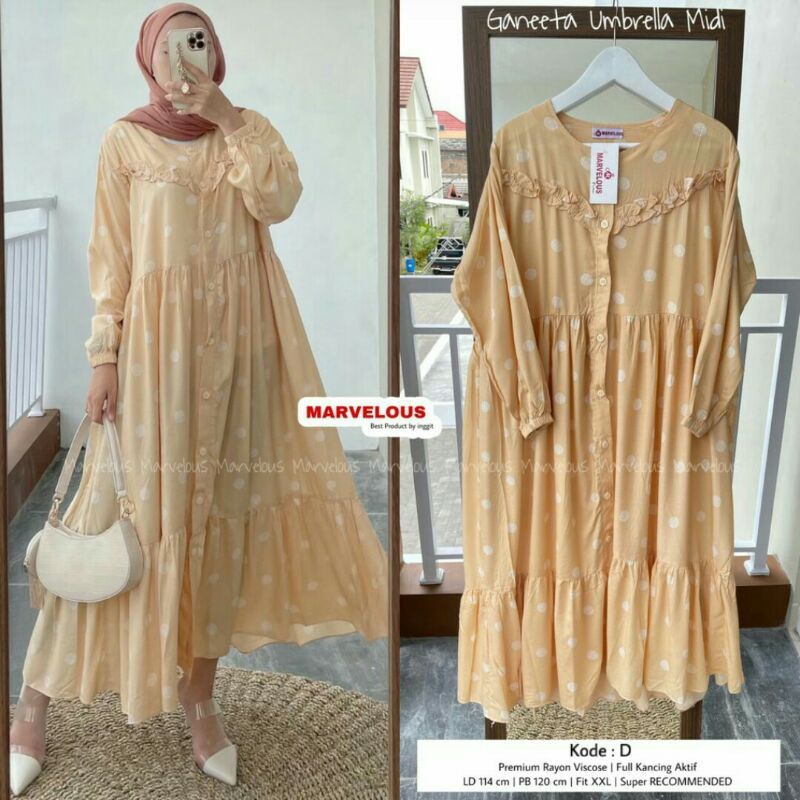 DRESS MIDI Ganeeta Umbrella