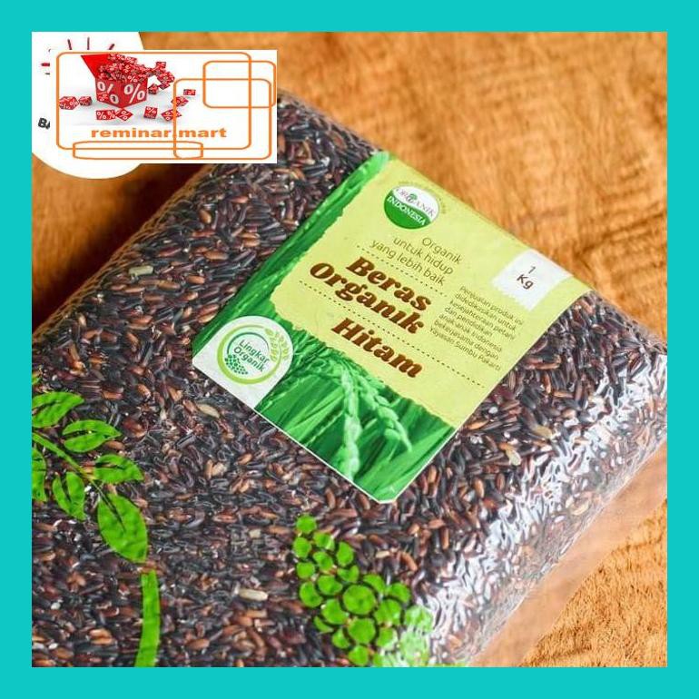 

S0Bers Beras Hitam Organik (Lingkar Organik) - 1 Kg Ric0S50B