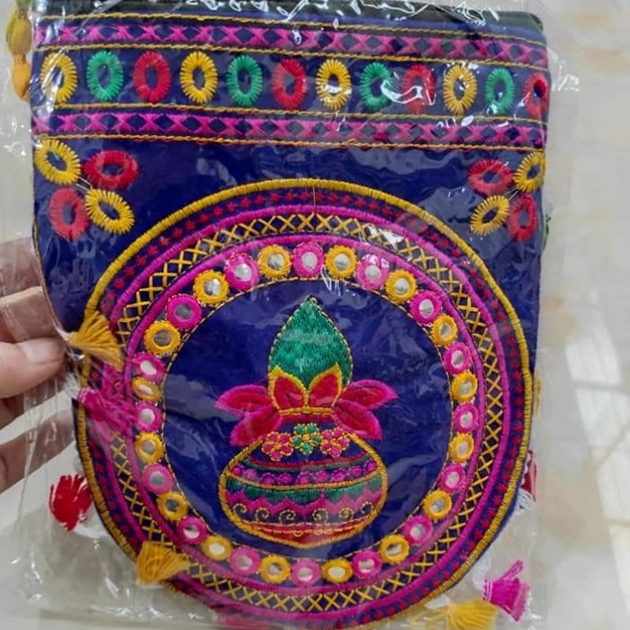 ✅ Tas etnik india / banjara bag / tas india bordir selempang - Ungu ⭐⭐⭐⭐⭐