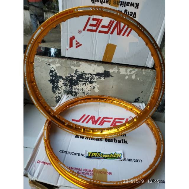 VELG JINFEI SLOT Bubut R17 uk 140/140-17 SeT