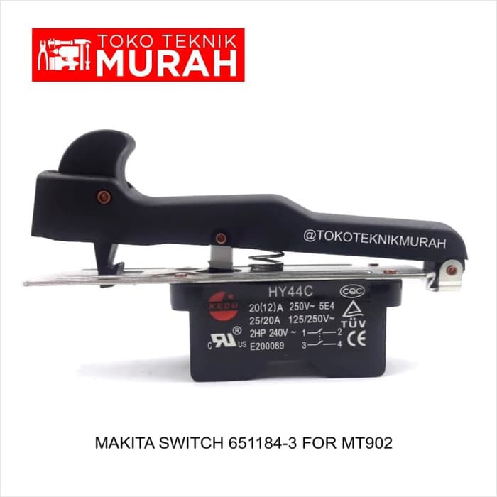 Makita 651184-3 Switch MT902 Saklar MT 902 Original Asli Maktec