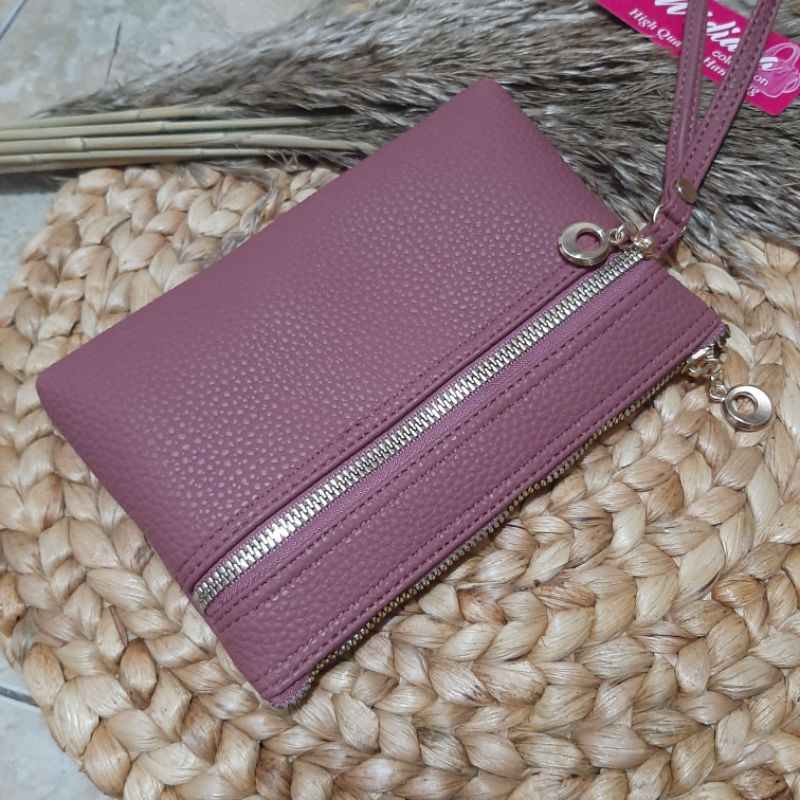 Dompet Wanita Silvi Terbaru 2021 Papirut Kulit Jeruk Premium Sintetis Imfort Kekinian Bisa COD-7