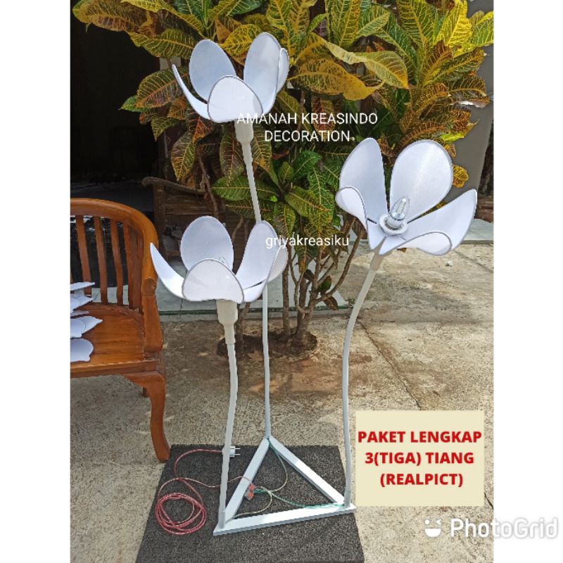 STANDING BUNGA LAMPU DEKORASI