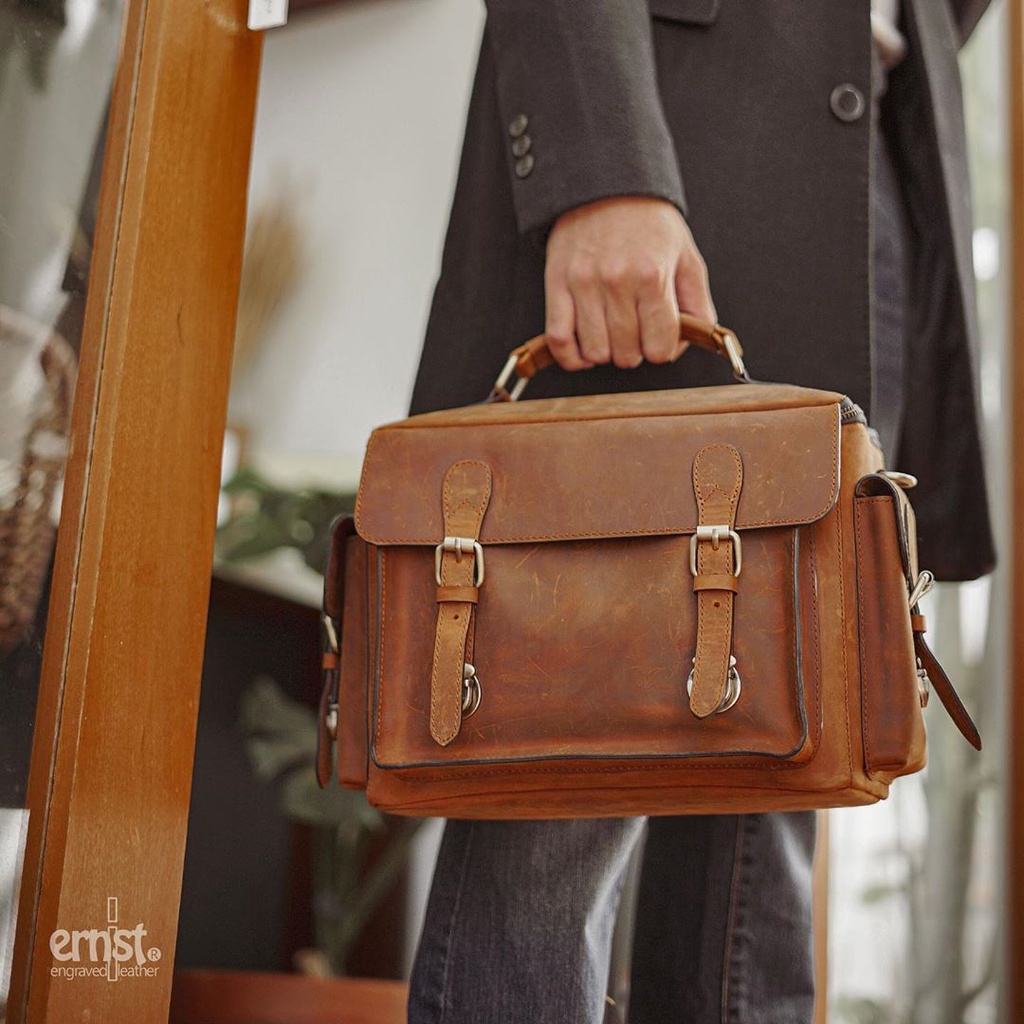 ERNIST - Camera Bag Batur P01 // Kulit sapi asli