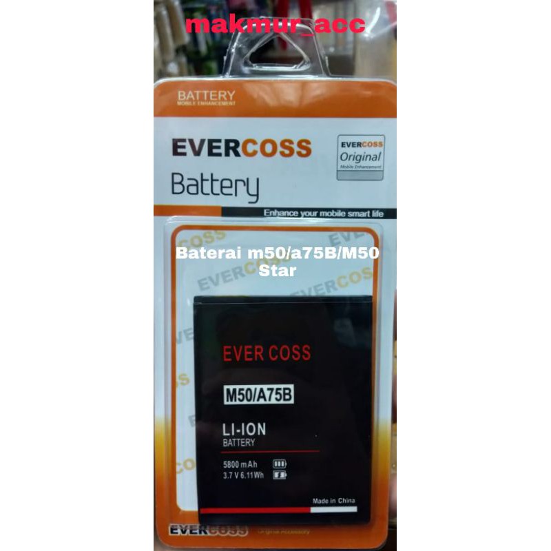 baterai Evercoss M50/A75B/M50 STAR