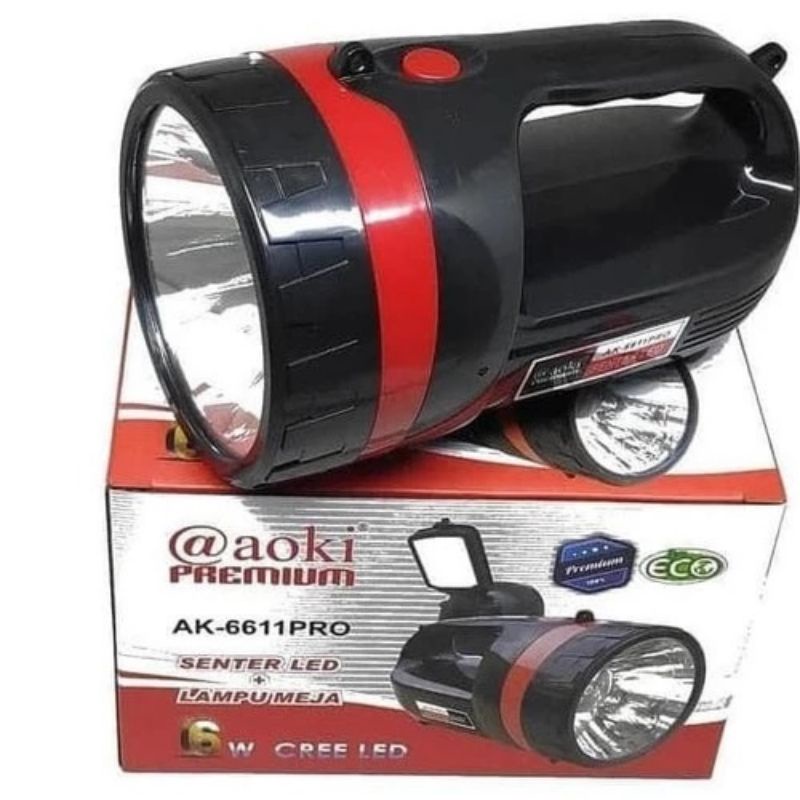 SENTER AOKI AK 6611 + LAMPU BELAJAR ATAU EMERGENCY