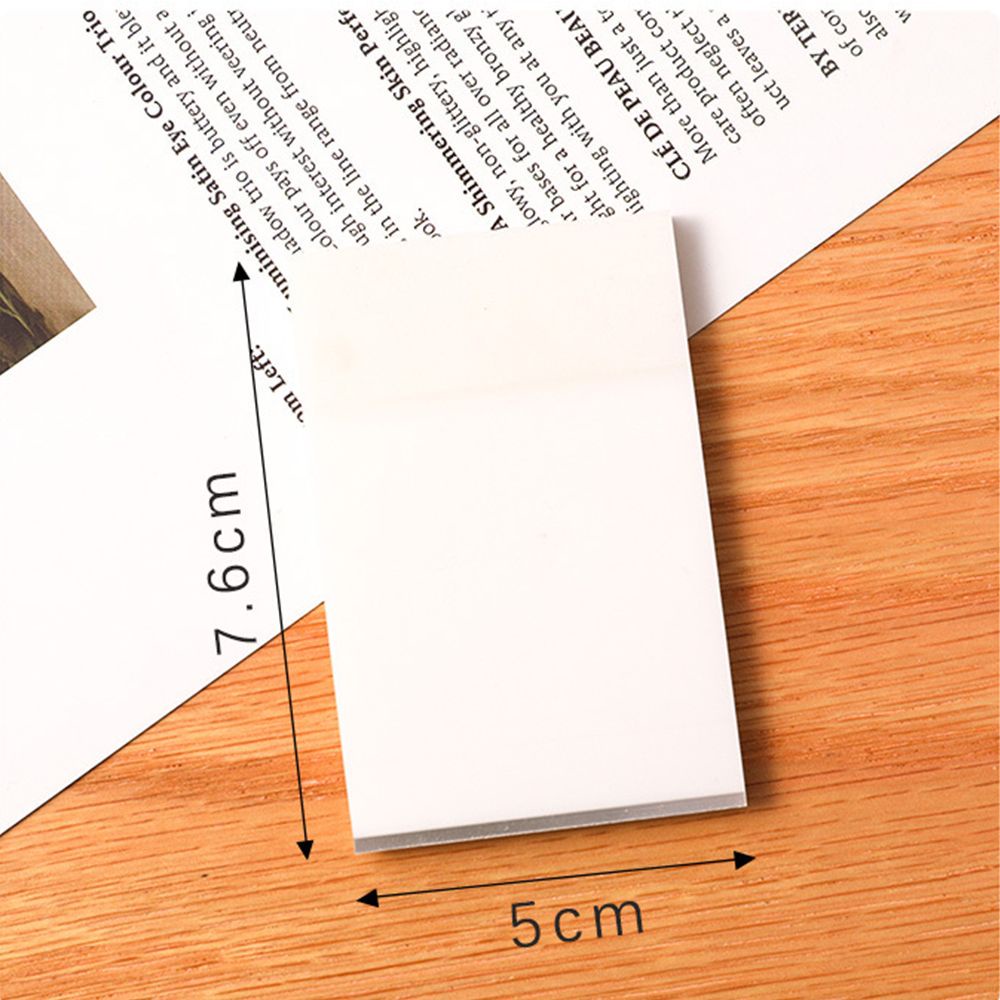 Lanfy 50 Lembar Sticky Note Transparan Tahan Air Untuk Kantor / Sekolah