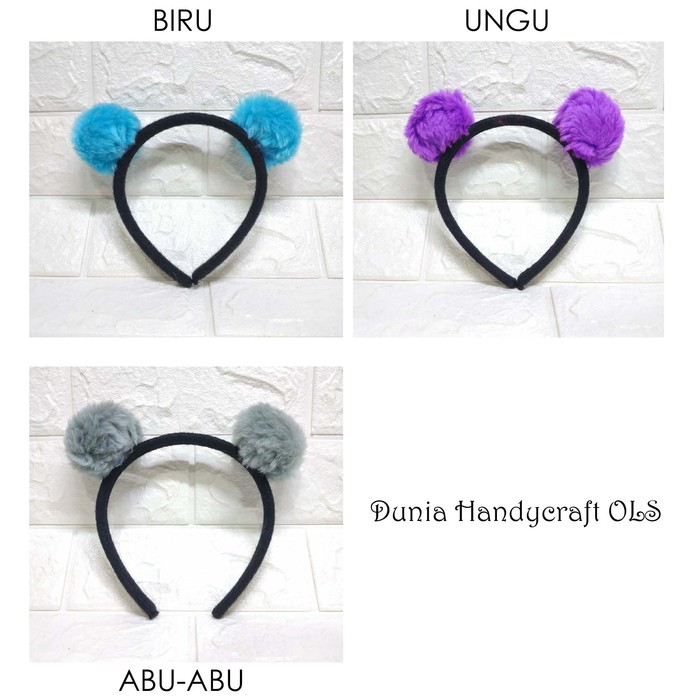 POM-POM CUTE Bando Pom Pom Pompom Cantik Imut Lucu Gaya