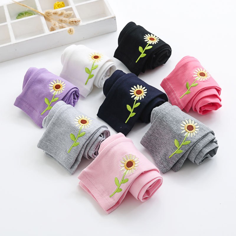 HappyOliver FLOWER POPSY PANTS legging anak perempuan celana panjang import