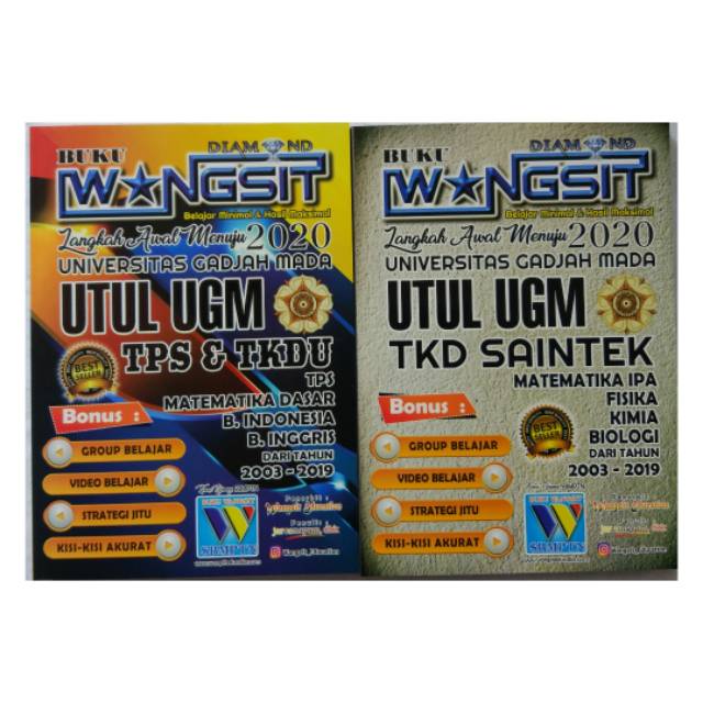 Buku Wangsit Paket UTUL UGM SAINTEK 2020