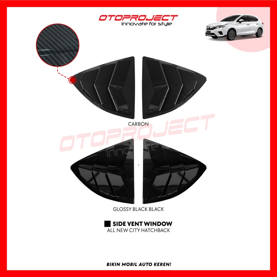 Cover Side Vent Jendela Samping All New City Hatchback 2021 Up