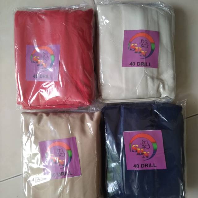 Kerodong kosan tebal kain drill sbn 40x40