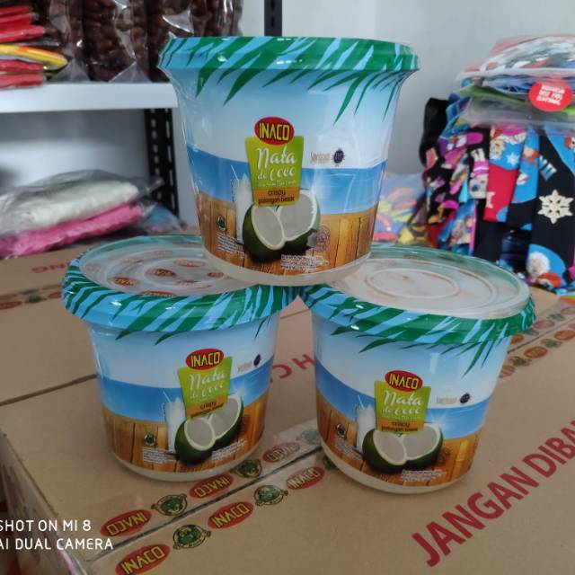 

Nata De Coco bucket 1kg/ nata de coco ember/Sari Kelapa Inaco