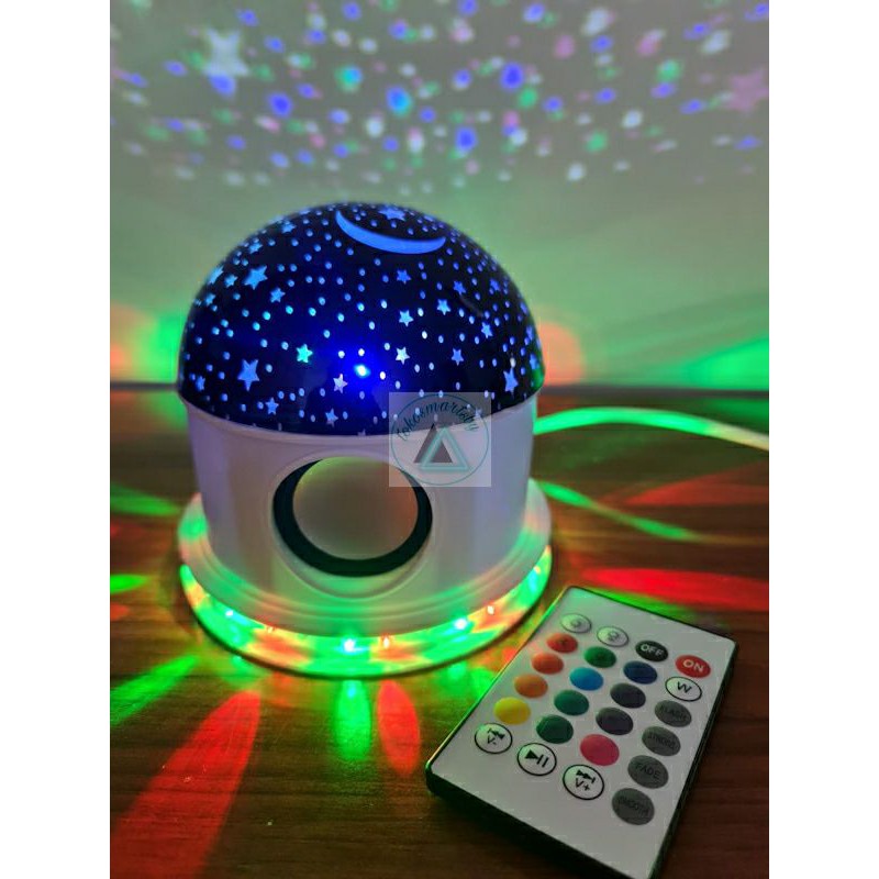 Lampu Disco Bluetooth Speaker Proyektor Bintang 961-1