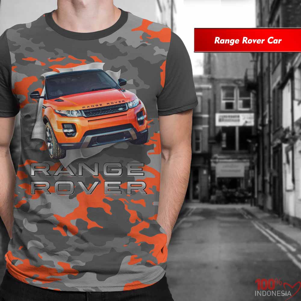 Distro Kaos Print 3D Otomotif Limited Range Rover Car  - Pusat Kaos Print